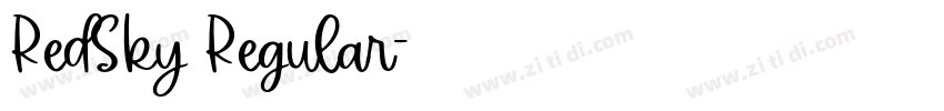 RedSky Regular字体转换
